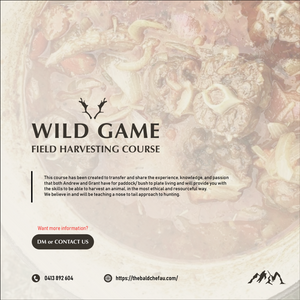 Game Harvesting and Cooking course